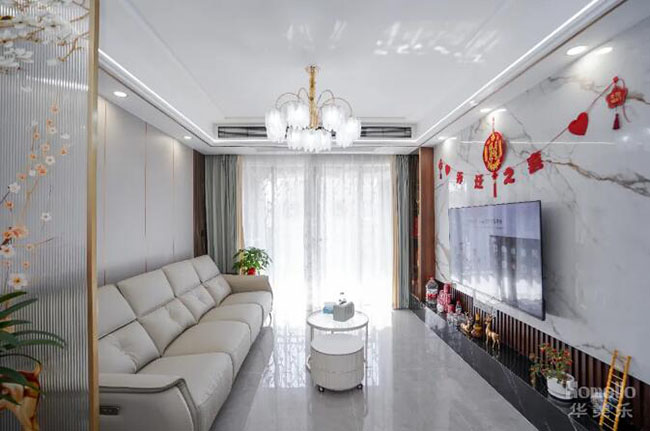 102㎡惠州時代可園三居室，簡約輕奢的實用戶型，越簡單越舒適